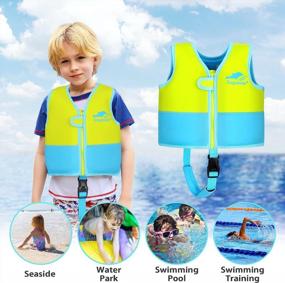 img 3 attached to Swim Vest For Kids- Buoyancy Toddler Swimming Jacket For Boys And Girls, Premium Neoprene Baby Swim Vest Infant Swim Jacket For Age 2-6 Years/ 22-50Lbs
