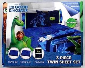 img 1 attached to 🦖 Disney/Pixar Good Dinosaur Carnivore Twin Sheet Set - 3 Piece Microfiber