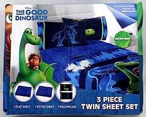 img 3 attached to 🦖 Disney/Pixar Good Dinosaur Carnivore Twin Sheet Set - 3 Piece Microfiber