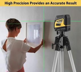 img 3 attached to Efficient And Versatile Green Beam Laser Level With Rechargeable Lithium Battery For Precise Wall Tile Installation And Ceiling Construction - Firecore F113XG