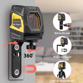 img 2 attached to Efficient And Versatile Green Beam Laser Level With Rechargeable Lithium Battery For Precise Wall Tile Installation And Ceiling Construction - Firecore F113XG