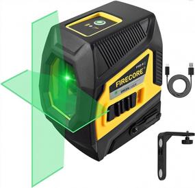 img 4 attached to Efficient And Versatile Green Beam Laser Level With Rechargeable Lithium Battery For Precise Wall Tile Installation And Ceiling Construction - Firecore F113XG