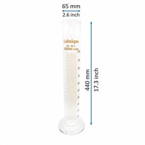 img 2 attached to 1000Ml Glass Graduated Measuring Cylinder With 10Ml Increments