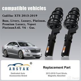 img 3 attached to 🚘 ARSTAK Shock Strut Absorber Assembly for Cadillac XTS (2013-2019) - Front Magnetic, 1 Pair