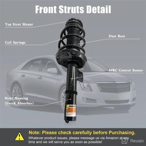 img 1 attached to 🚘 ARSTAK Shock Strut Absorber Assembly for Cadillac XTS (2013-2019) - Front Magnetic, 1 Pair