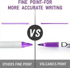 img 3 attached to Fine Low Odor Whiteboard Markers 12-Pack - Volcanics Purple Dry Erase Markers