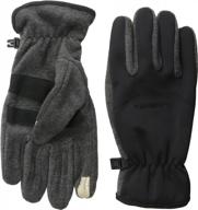 manzella hybrid softshell gloves warmer logo