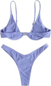 img 3 attached to Verdusa Womens Triangle Bathing Swimsuit: Stylish Swimwear for Women by Swimsuits & Cover Ups