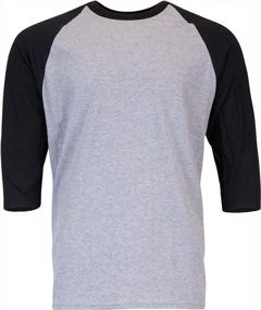 img 2 attached to 2-Pack Gildan Men'S Heavy Cotton 3/4 Raglan T-Shirt - Style G5700