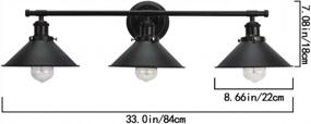 img 2 attached to Enhance Your Bathroom Décor With LMSOD 3-Light Industrial Vintage Wall Sconce