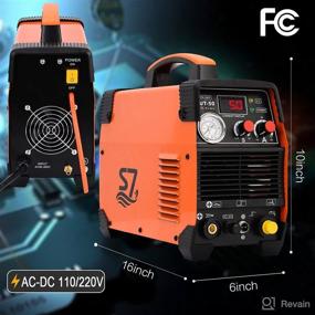 img 2 attached to 🪓 Intelligent Digital Display Plasma Cutter, 50A Non-Touch Pilot Arc Inverter DC Inverter 120/240V Dual Voltage Cutting Machine with Free Accessories