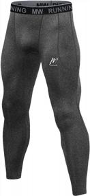 img 4 attached to Boost Your Athletic Performance With MEETWEE Men'S Compression Pants: Stay Cool And Dry During Workouts
