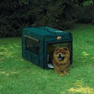 🐾 double door soft-sided crate for midwest canine camping логотип