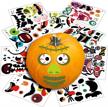 pumpkin decorating stickers 35 pcs halloween pumpkin face stickers for kids halloween party favor logo