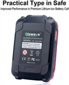 img 1 attached to Biswaye 20V MAX Battery: The Perfect Replacement For Craftsman V20 Lithium Ion Battery