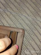 картинка 1 прикреплена к отзыву Leather Slim Front Pocket Magnetic RFID Money Clip Wallet Brown - Men'S Money Clip Wallet от Dylan Baldwin