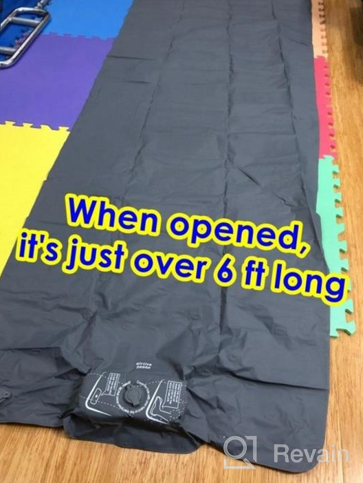 img 1 attached to Sleep Soundly On-The-Go With ZOOOBELIVES Dual Chamber Camping Sleeping Pad Featuring Built-In Pump And Ultralight Design! review by Jamil Fog
