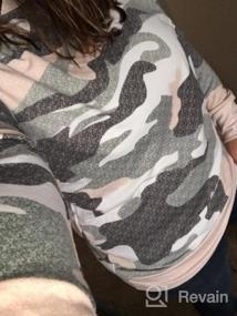 img 5 attached to Get In Style With Sidefeel Women'S Camo Print Sweatshirt Jumper Top- Long Sleeve And Crewneck