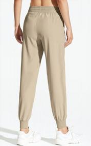 img 2 attached to Легкие быстросохнущие походные брюки для женщин - водостойкие, с UPF 50+ и эластичной талией, с карманами-карго и молнией