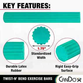img 2 attached to CanDo Twist-N' Bend Flexible Resistance Bars For Grip And Forearm Strengthening, Physical Therapy, Rehabilitation, Golf Training, Tennis Elbow, Injury Recovery, And Pain Relief