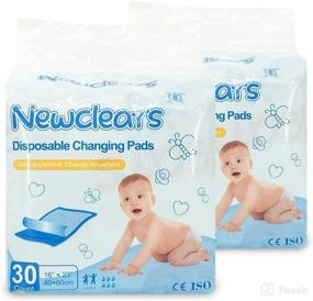 img 4 attached to Newclears Baby Disposable Underpads - Breathable Incontinence Diaper Changing Pads - 30 Count/Pack (16''x23'' - 2pack, 60 Count)