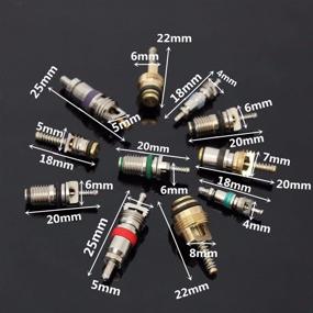 img 1 attached to ESUMIC 102Pcs Car Air Conditioning Core Valves with Removal Tool - R12 R134A Automotive A/C Valve Stem Cores for Efficient Car Air Conditioning Repair