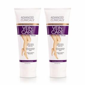 img 4 attached to 2-Pack Vein Care Leg Cream With Collagen & Arnica Therapy For Varicose Veins & Spider Veins - Advanced Clinicals Firming Lotion For Legs, Body, And Arms To Diminish Visible Veins
