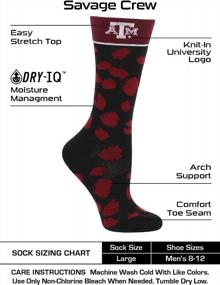 img 2 attached to Women'S Texas A&M Aggies Savage Crew Socks