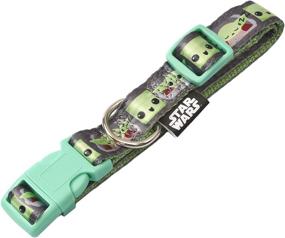 img 3 attached to The Mandalorian The Child Small Dog Collar: Stylish Green Baby Yoda Collar for Small Dogs with D-Ring