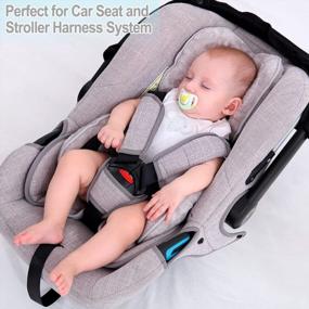 img 1 attached to Comfort For Baby On The Go: KAKIBLIN 3-In-1 Stroller Cushion And Car Seat Pad