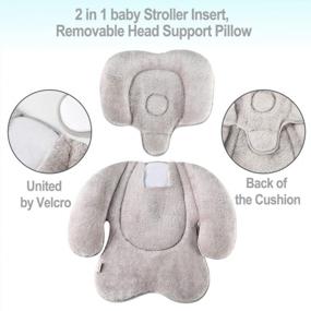 img 3 attached to Comfort For Baby On The Go: KAKIBLIN 3-In-1 Stroller Cushion And Car Seat Pad