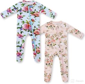 img 4 attached to HAPIU Bamboo Footed Pajamas Country Apparel & Accessories Baby Boys ... Clothing