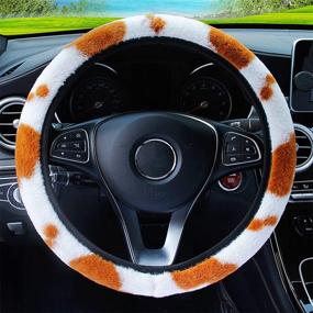 img 3 attached to ALEMODR Plush Steering Wheel Universal Interior Accessories