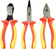 ⚡ secure your electrical projects with the 3-piece insulated electrician pliers cutter set, 1000v tested логотип