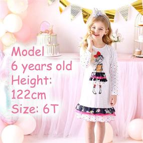 img 3 attached to 👗 VIKITA Toddler Dresses, LH5805 Sleeve Girls' Clothing, available via Dresses