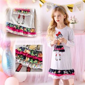 img 1 attached to 👗 VIKITA Toddler Dresses, LH5805 Sleeve Girls' Clothing, available via Dresses