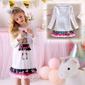 img 2 attached to 👗 VIKITA Toddler Dresses, LH5805 Sleeve Girls' Clothing, available via Dresses