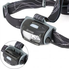 img 1 attached to IKross Super Bright LED Rechargable Waterproof Headlamp With 6 Feature Lighting Options For Camping And Outdoor Use