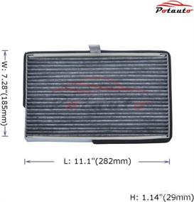 img 3 attached to 🚗 Activated Carbon Car Cabin Air Filter Replacement for Buick Allure Century LaCrosse Regal, Chevrolet Impala Limited Monte Carlo, Oldsmobile Intrigue, Pontiac Grand Prix - POTAUTO MAP 3001C (CF8392A)