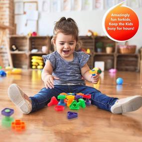 img 3 attached to Skoolzy Nuts And Bolts Fine Motor Skills Toys - Sensory Fidget Toy For Kids, Occupational Therapy Toddler Toys – Montessori Matching Game - 24 Pc Easter Gifts Set, Bag, Activity Ebook, Ages 18 Months+