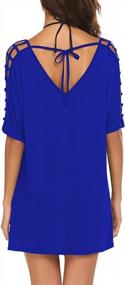 img 1 attached to Casual And Chic: SimpleFun Women'S V-Neck Swimwear Cover Up For A Stylish Beach Look