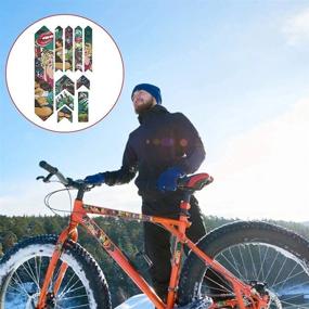 img 1 attached to High Impact Bike Frame Protection Stickers Set - ENLEE Mountain Bicycle Protective Tape Guard For Extra Durability