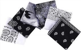 img 3 attached to 👔 AIMHANKY Men's Accessory: 6PCS Assorted Paisley Bandanas Handkerchief Set