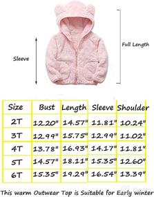 img 1 attached to 🐻 iChunhua Cute Baby Girls Bear Ears Fleece Long Sleeve Jacket Sweatshirt Outwear