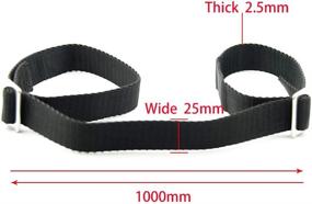 img 3 attached to 🏍️ OTOM Universal Motorcycle Rescue Pull Strap Sling for Motocross Steering Wheel Joint Board. Rescue Belt for Dirt Bike...