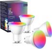 experience smart lighting with frankever's wifi spotlight led bulbs: alexa & google home compatible, rgb color changing, gu10 base, no hub required - pack of 4! logo