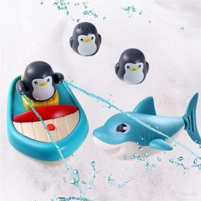 img 4 attached to Разбрызгиватели Solday Penguin для ванны для малышей