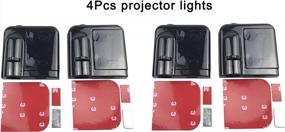 img 3 attached to Персонализированные беспроводные дверные фонари с индивидуальным логотипом. Приветственная проекция — набор из 4 шт. от LZLRUN