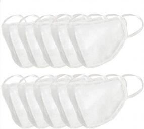 img 3 attached to FIGHTECH 10-Pack Reusable Unisex Mouth Mask Washable Face Cover - Large Size