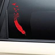feather laptop bumper window sticker logo